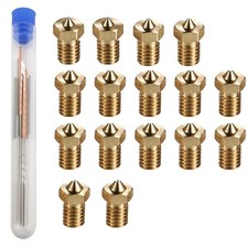 16Pcs V6 Nozzles Kit Compatible for E3D V5 V6 Hotend, V6 Nozzle 0.2/0.3/0.4/0.6M picture