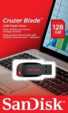 SanDisk 128GB Cruzer BLADE USB Thumb Flash Memory Pen Drive SDCZ50-128G-B35 picture