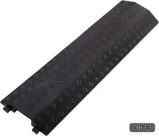 Floor Cord Cover Cable Protector 3-Pack Medium Black PVC #R035 picture
