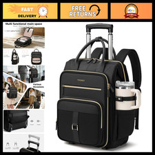 Rolling Backpack for Women, 15.6