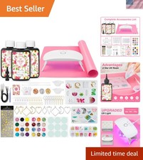 300g UV Resin Kit with Light and Molds, Upgraded Crystal Clear Hard UV Curing... picture