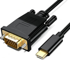 USB C to VGA Cable 3FT VGA to USB C Video Adapter Cord Plug & Play | picture