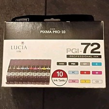 Genuine Canon PGI-72 Full Set Ink Cartridges In Sealed Box For PRO-10 Printer picture