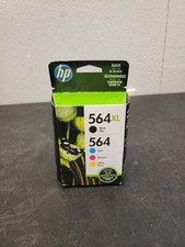 03/2018 Set of 4 New Sealed Genuine HP 564XL HIGH YIELD Black & 564 Color Inks picture