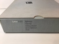 Vintage 1986 Lotus 123 Version 2.01 First Edition Tutorial Reference Guide picture