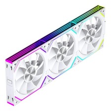 Triple Fan PC Case Cooler White ARGB RGB Lighting Open Box – Jungle Leopard picture