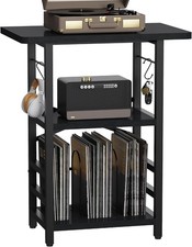 Record Player Stand with Extended Desktop,Large Record Player Table picture
