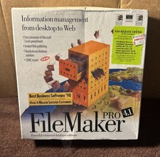 VINTAGE 1998 OLD NEW STOCK COMPUTER CD ROM FILE MAKER pro 4.1 FOR WINDOWS picture