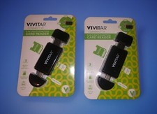 2 Vivitar Connect It 5 in 1 Multi Function Card Readers OTG USB USB-C Micro SD + picture