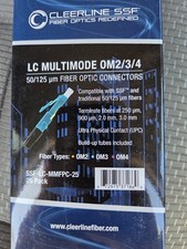 Cleerline LC MM 50/125um OM2/3/4 25 Pack Fiber Connectors picture