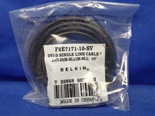 BELKIN F2E7171-10-SV DVI-D SINGLE LINK CABLE DVI-D(M-SL)/(M-SL) 10' FACTORY SEAL picture