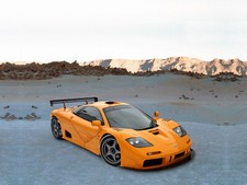 Cars 1996 mclaren f 1 lm Desk Mat Stitched picture