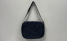 Michael Kors Navy Blue Nylon Messenger Laptop Crossbody Bag Work Travel picture
