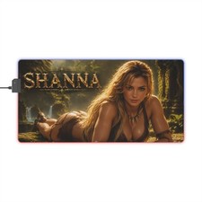 RGB Gaming Playmat Shanna LED Mouse Pad Keyboard Desk Mat Gamer Gift picture