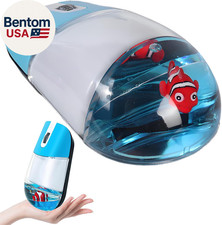 Wireless Mouse -Cute Clear Aqua Design, Water Mouse with Optical Precision, Sile picture
