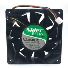 Nidec VA450DC V34809-90 DC 12V 3.3A 12038 12CM Super Air Cooling Fan Lot of 2 picture