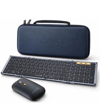 ProtoArc XKM01 Foldable Bluetooth Keyboard Mouse Combo Full Size Travel New picture