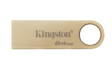 Kingston DataTraveler SE9 Gen 3- 64GB - 220MB/s read- Metal - USB 3.2 Gen 1 -Gol picture