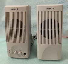 VINTAGE ACER 8 INCH TALL BEIGE MPC SPEAKER MODEL OS-7888 VOLUME TONE RM3-SP4 picture
