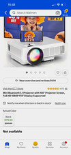 Mini Bluetooth 5.1 projector with 100” screen Full Hd  1080p supported  picture