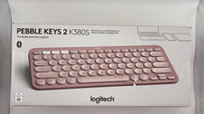 Logitech Pebble Keys 2 K380s Multi-Device Bluetooth Wireless Keyboard Tonal Rose picture