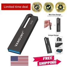 Compact 64GB Metal USB Drive - High-Speed Waterproof Storage for All Devices picture