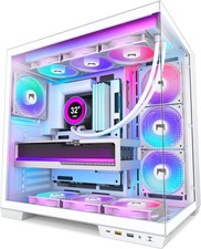 H1  ATX PC Case - Pre-Installed with 7 PWM ARGB Fans - Dual Cavity Mid-Tower PC picture