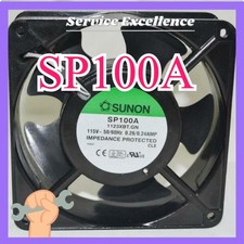 One SUNON SP100A 1123XBT.GN 115V Cabinet Fan Fast Shipping 120x120x38mm 2-Pin picture