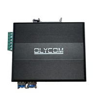 6-Port Hardened Industrial Gigabit PoE+ DIN-Rail Fiber Network Switch 4 x Gig... picture