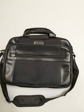KENNETH COLE REACTION R-TECH Black Soft Briefcase Laptop Messenger Bag 14x10