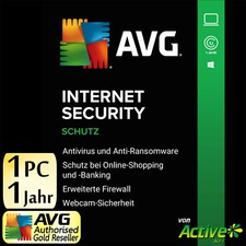 AVG Internet Security 1 PC 1 Year 2026 Full Version DE Antivirus Premium NEW picture