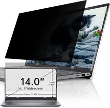 Laptop Privacy Screen 14 Inch 16:9 Aspect, Removable Anti Blue Light Filter Secu picture