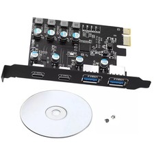 USB 3.0 PCI-E Card 2*USB-A 2*USB-C PCI Express Extension Card USB3.2 GEN1 5Gbps picture