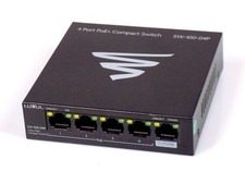 Luxul SW-100-04P 4-Port Gigabit 58W PoE+ Network Unmanaged Switch NO Power Supply picture
