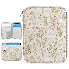 9-11 Inch Tablet Sleeve Bag Carrying Case for iPad 10th 9-11 inch Beige Leaf picture