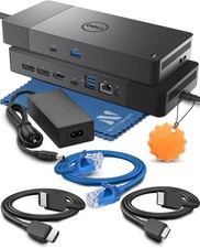 Laptop Docking Stations Black WD19S Docking Station 130W USB C Dock Dual 4K Disp picture