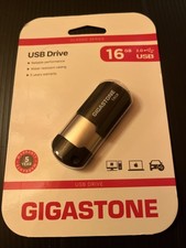 Gigastone GS-Z16GCNBL-R 16GB Classic Cap Less USB 2.0 FLASH DRIVE Black/Silver picture