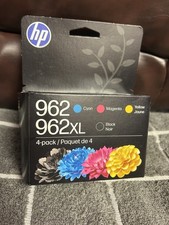 Genuine HP 962 XL 4-pack, Tri-Co+Black XL *(High Yield)  Sealed~NIB~Exp. 05/2028 picture