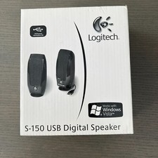 Vintage Logitech S150 Digital USB Stereo Computer Speakers - Black Y2K picture
