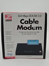 ZOOM CABLE MODEM 343 Mbps DOCSIS 3.0 MODEL 5341 picture