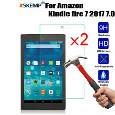 2X Premium Tempered Glass Screen Protector For Amazon Kindle fire 7 HD 8 HD 10 picture