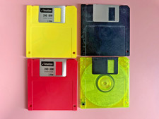 Four Vintage Floppy Discs: Imation 2HD IBM 1.44 MB Multicolored  picture