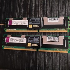 LOT OF 2 KINGSTON KVR667D2D8F5/2G PC2-5300F 2GB SERVER MEMORY picture
