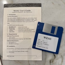 Acer Peripherals Inc. 1993 WESU User Guide AND 3.5” Disk picture