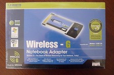 Cisco Linksys WPC54G Wireless-G Notebook Adapter CardBus Adaptor Card Laptop PC picture