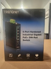 Trendnet TI-PG541 5 Port Hardened Industrial Gigabit PoE+DIN+Rail Switch New Ope picture