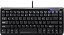 Perixx PERIBOARD-407B, Wired USB Mini Keyboard with 11 Hot Keys - Glossy Black - picture