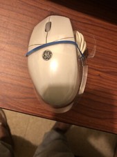 GE 97859 Rev.S2 3-Button Trackball SCROLL MOUSE PS/2 Wired Connection BEIGE picture
