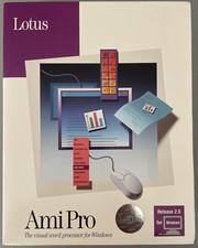 Lotus Ami Pro Version 2.0 Amipro Word Processor Vintage PC Windows 1991 NOS DOS picture