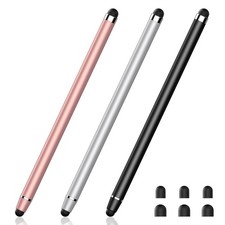 YITIAOXIAOYU 3 PCS Stylus Pen for Touchscreen,2-in-1 Rose Gold/Silver/Black  picture